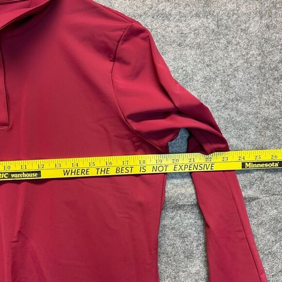 Swing Dish Shirt Women's Large Red Collared Clara Long Sleeve Crimson Golf Polo - Picture 7 of 15